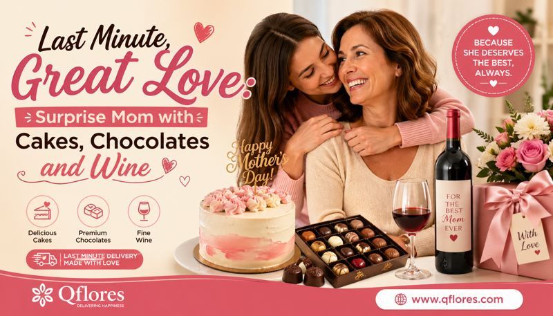 Last Minute, Great Love: Surprise Mom with Cakes, Chocolates and Wine